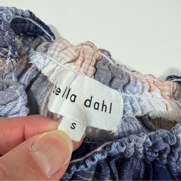 Cloth & Stone Long Sleeve Top Tie Front Plaid - Picture 4 of 6